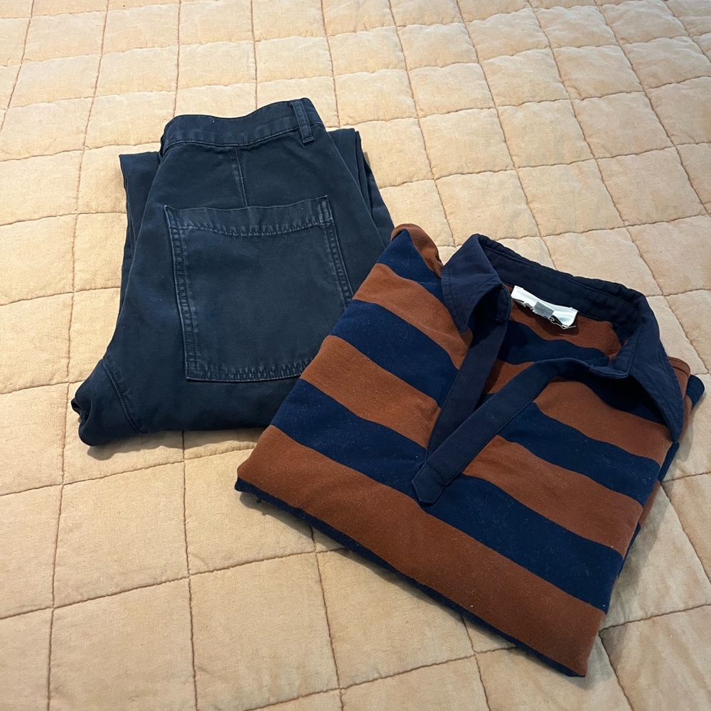 Citizens Of Humanity Marcelle Cargo Pants in True Navy. - Picture 9 of 9